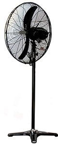 pedestal mounted oscillating sweep fan