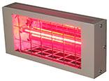 quartz halogen infra red heaters produce glare