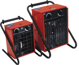 portable heaters - 3 phase 400V