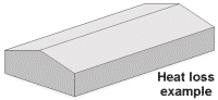 how to carry out heat loss calculation example